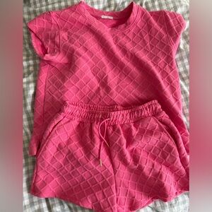 Mary Square Pink Lounge Set